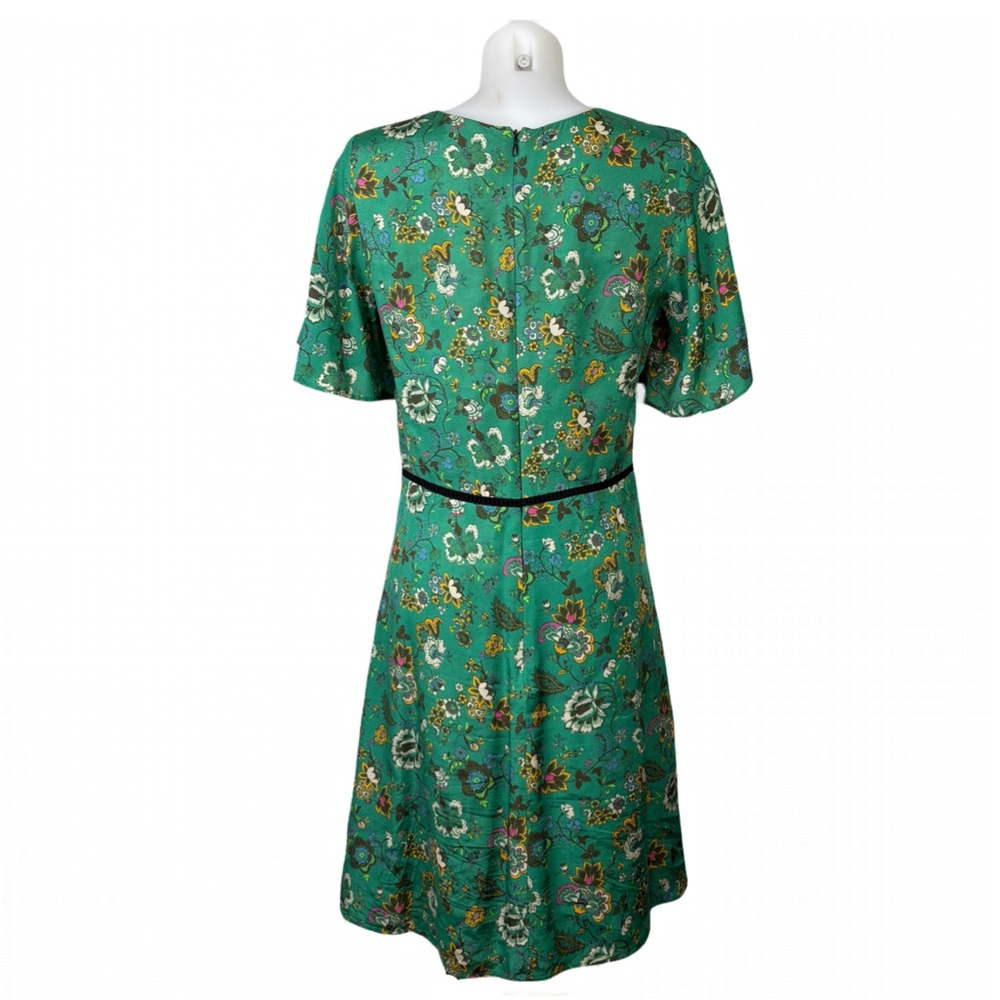 SET made in Europe Flirty Green Floral Short Dress - Picture 3 of 7